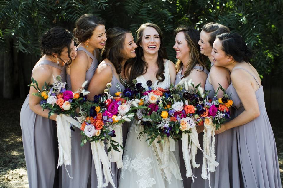 Bridal Party love and laughter