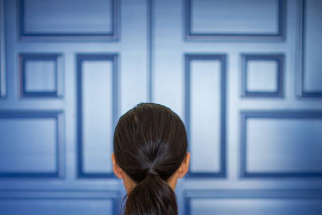 Sleek low ponytail