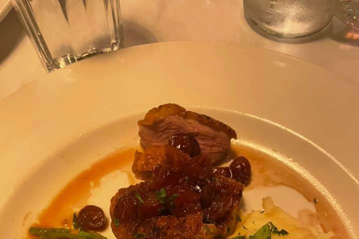 Duck breast with pommes puree