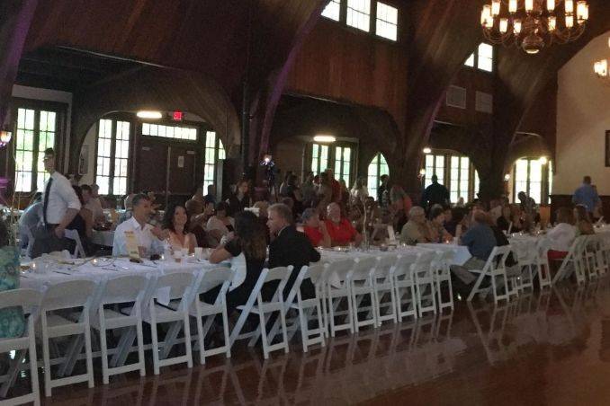 Wedding reception area