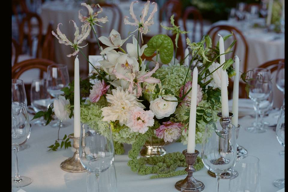Reception table setup