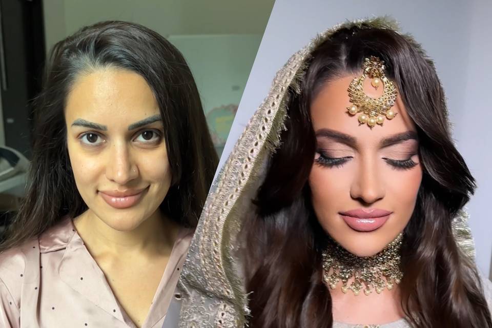 South Asian bridal hair