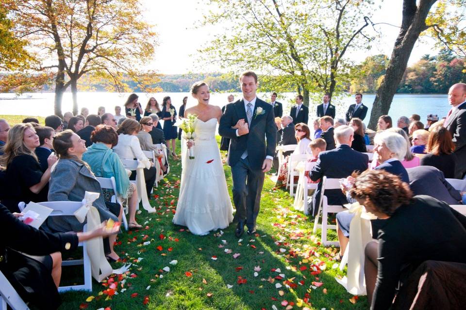 Lakeside ceremony