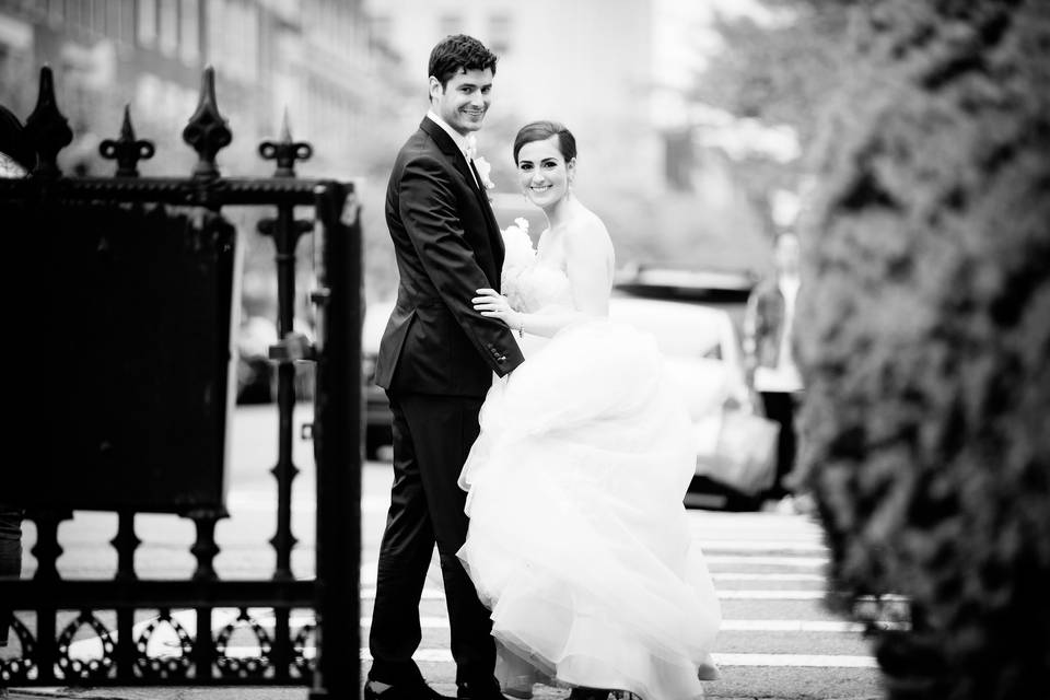 Couple at entrance