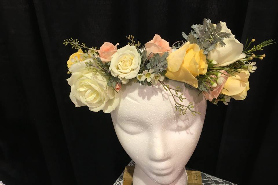 bridal flower crown