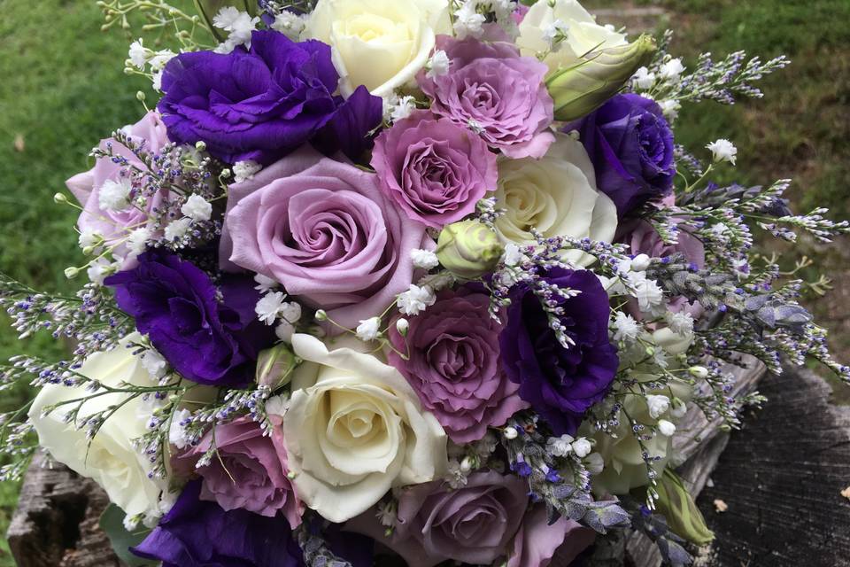 Lavender and purple bouquet