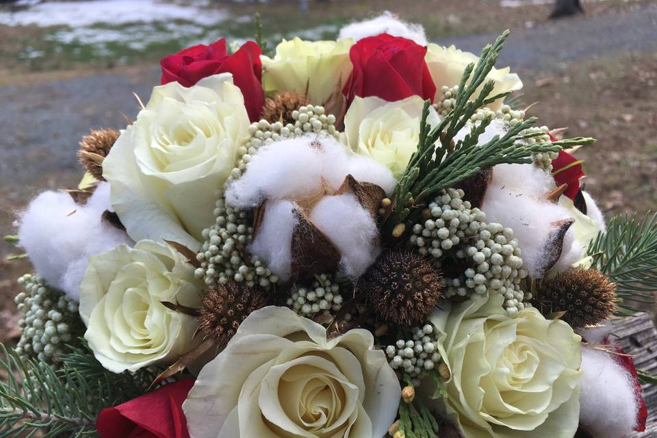 Winter inspired bouquet