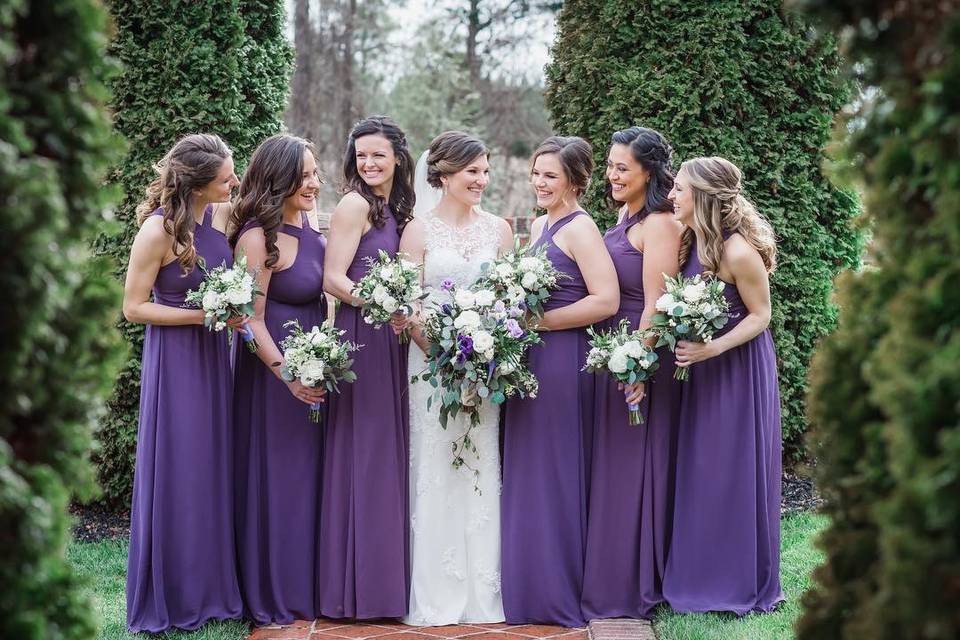 Ashley and her bridesmaids