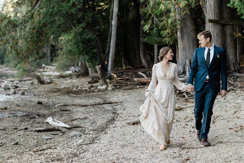 Wedding in Lake Wenatchee
