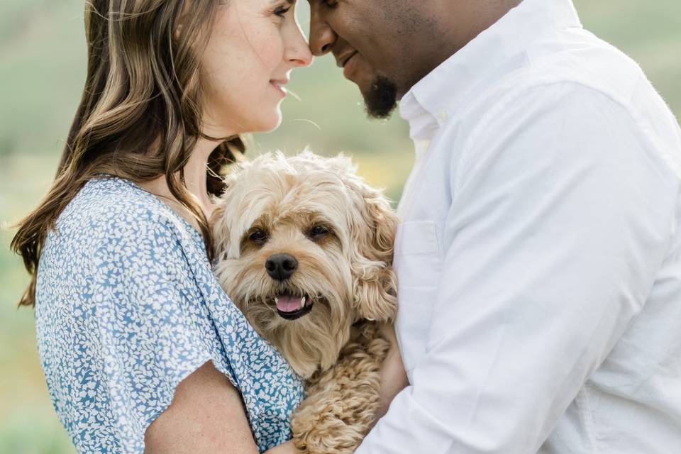 Engagement Photos with Pup