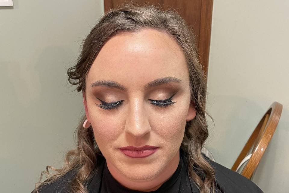 Bridal practice makeup