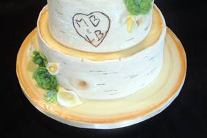 Tree inspired wedding cake