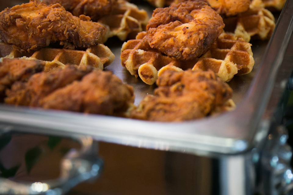 Chicken and waffles