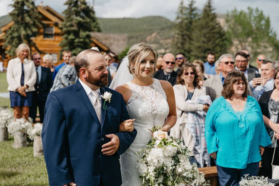 Walking down the aisle