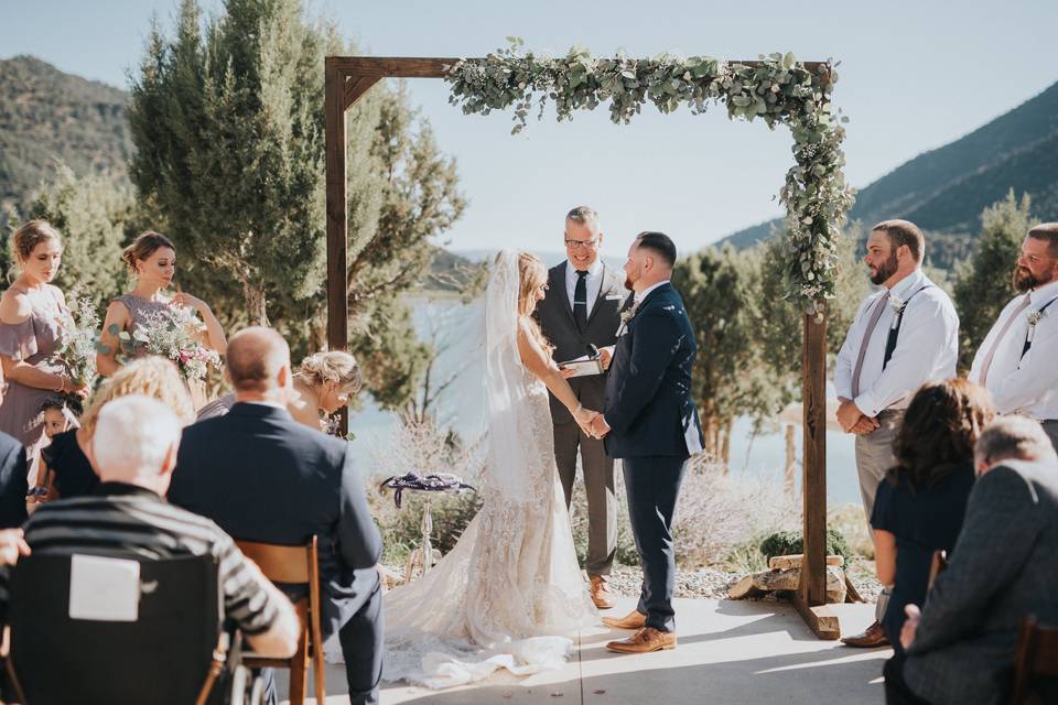 Ceremony with a view