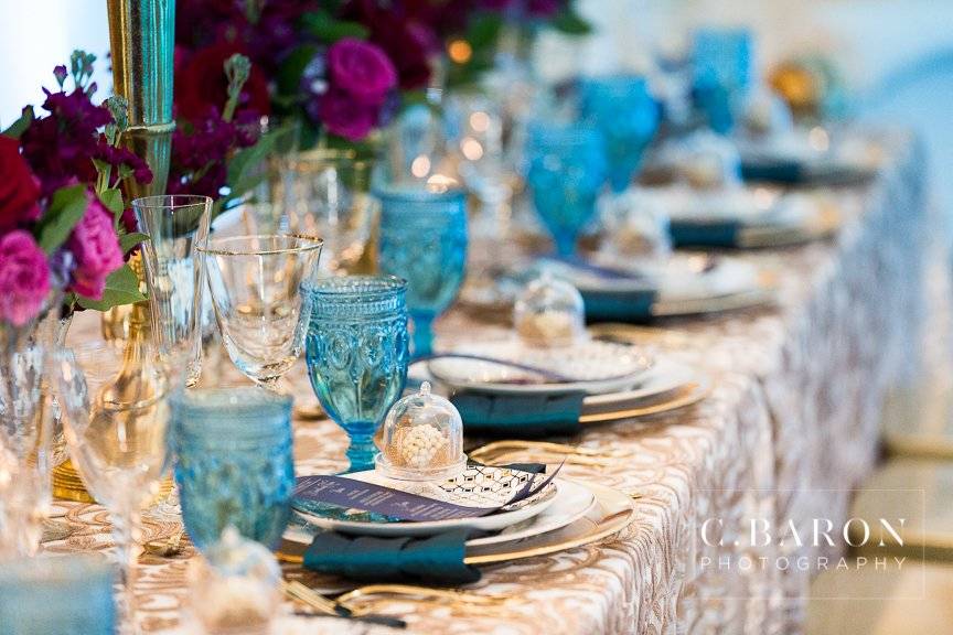 Close up Head Table