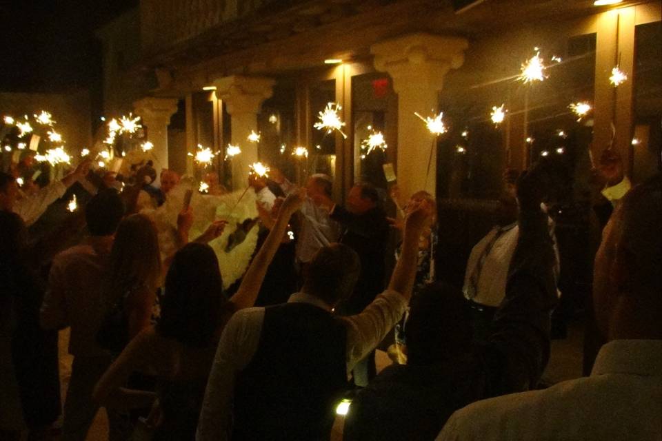 Guests dancing