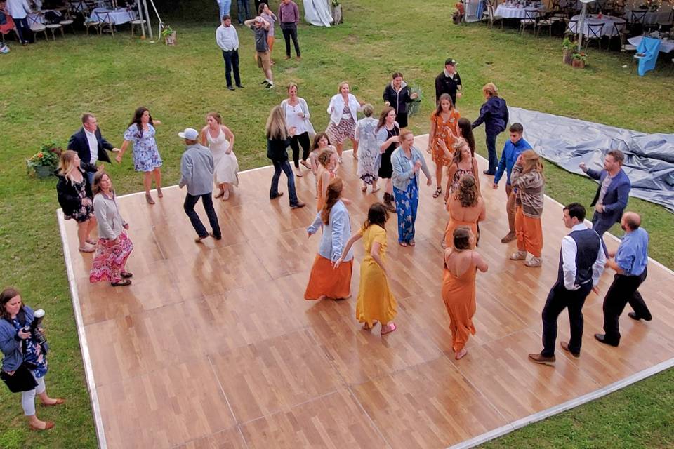 Guests enjoying a dance