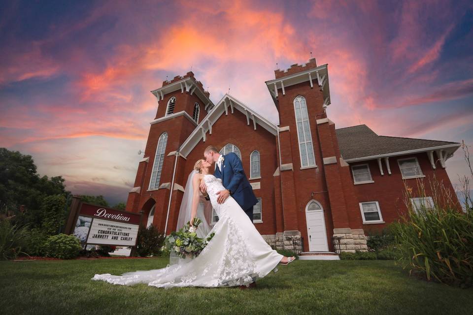 Sunset kiss