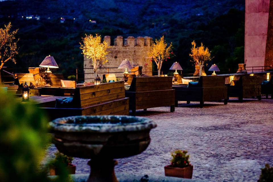 Evening on the rooftop terrace