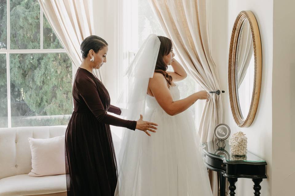 Bride Getting Ready