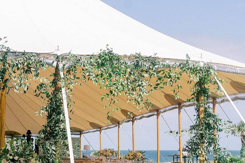 Greenery Entry to Tent