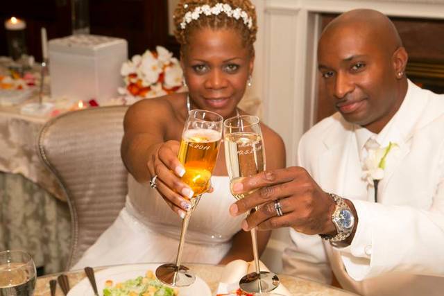 Toast from the newlyweds