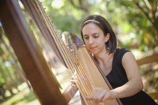Harpist Rebecca Cosas