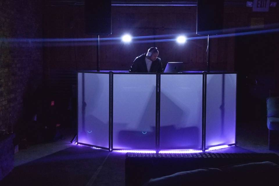 DJ booth lighting