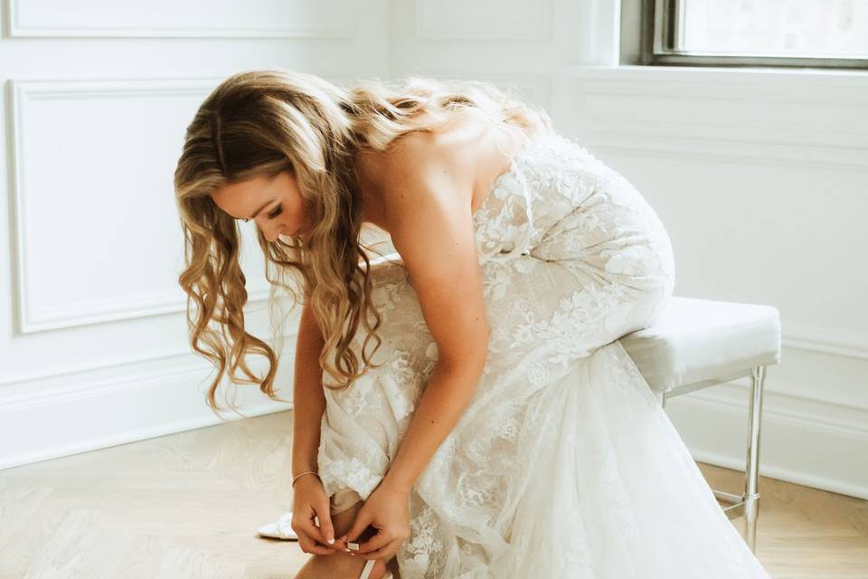 Bride Getting Ready