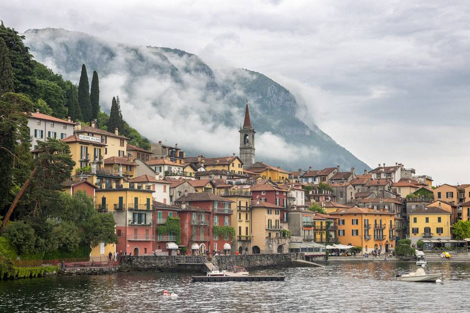 Soft clouds in Lake Como