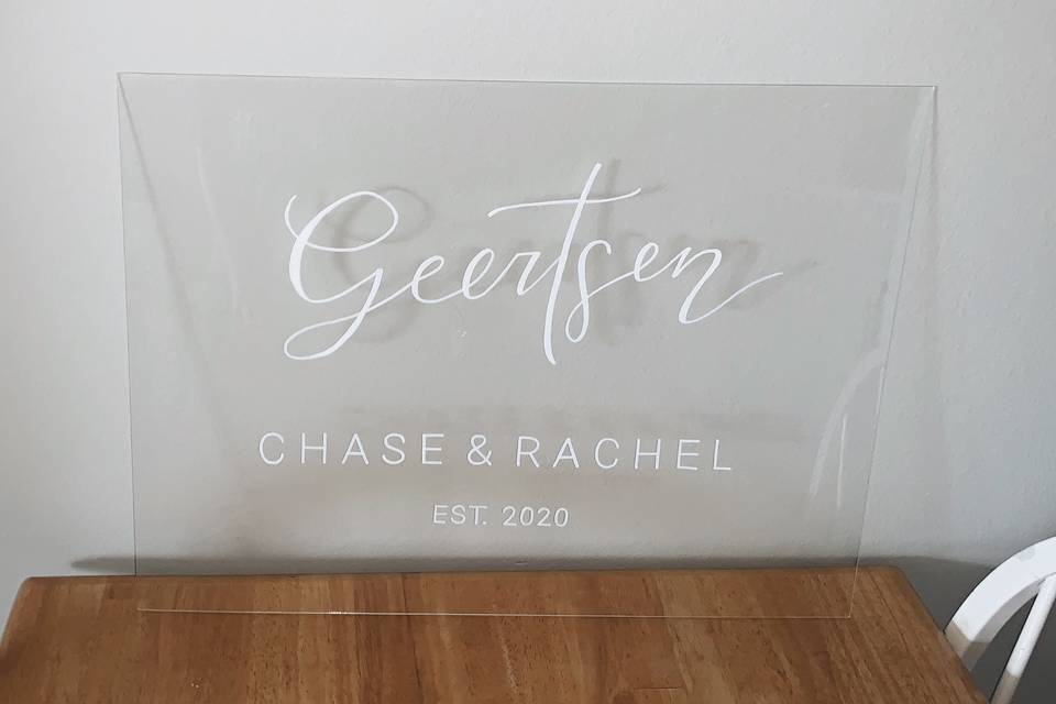 Acrylic Sign