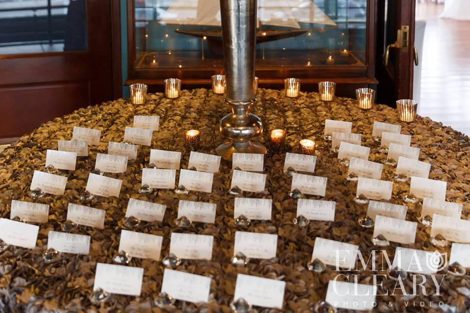 Escort card table