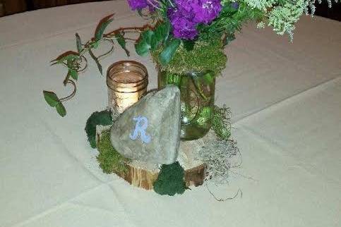 This bride requested a centerpiece that 