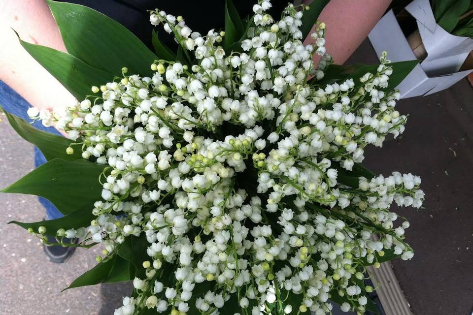 Classic and ladylike, a timeless lily of the valley bouquet