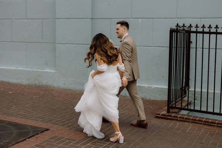 That just married strut