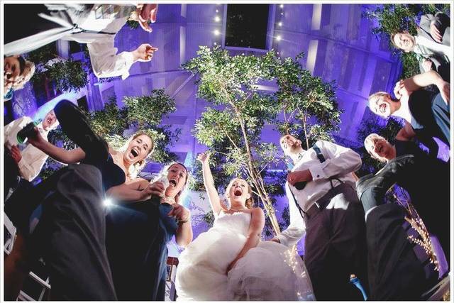 Group photo on dance floor