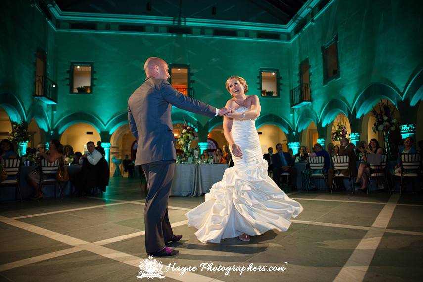 A happy first dance