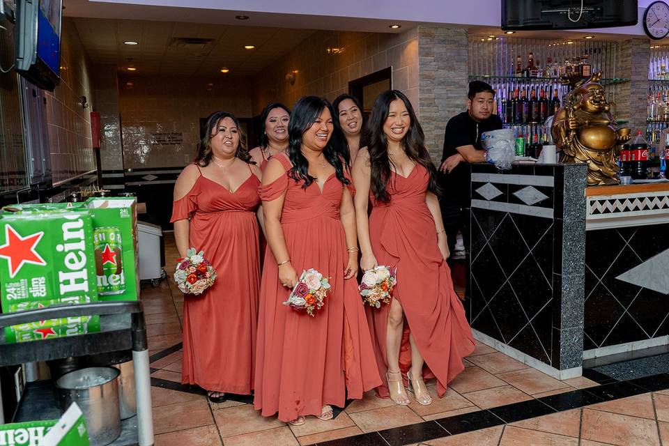 Grand entrance - Bridesmaids