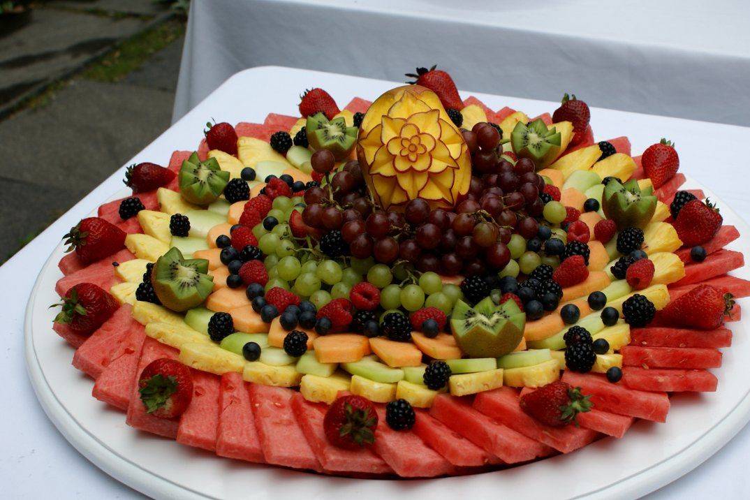 Colorful fruit display at Whole Foods – Fruit Feast