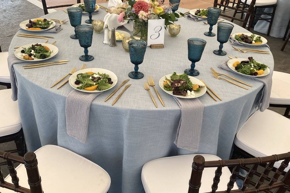 Blue Tables