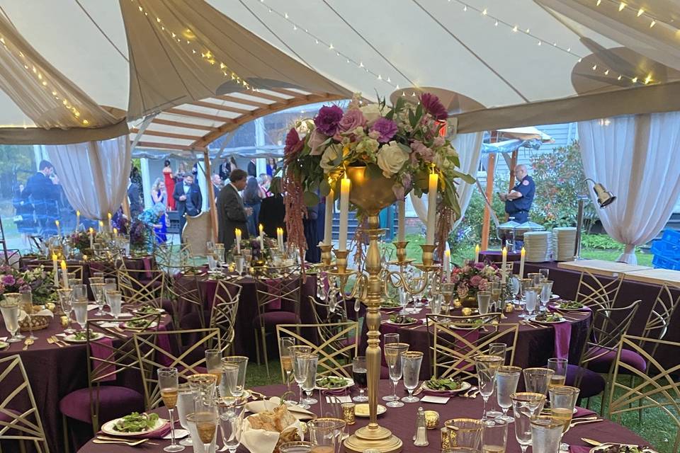 Purple Table Setting