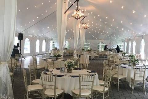 Reception tent