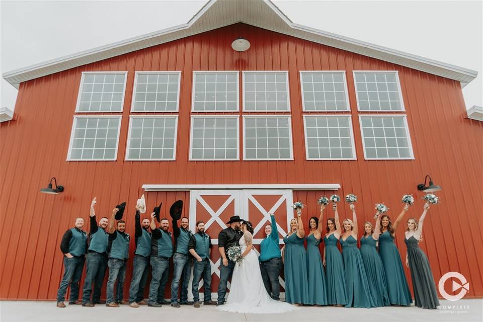 Barn Wedding Party