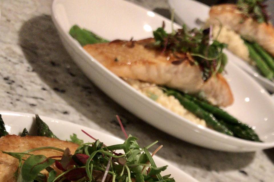 Seared Salmon & Risotto
