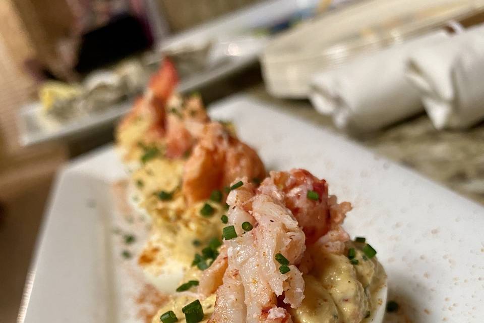 Lobster Deviled Eggs