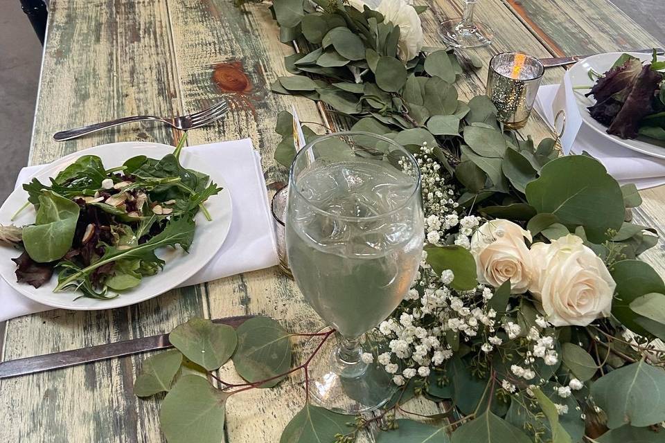 Plated Mixed Green Salad