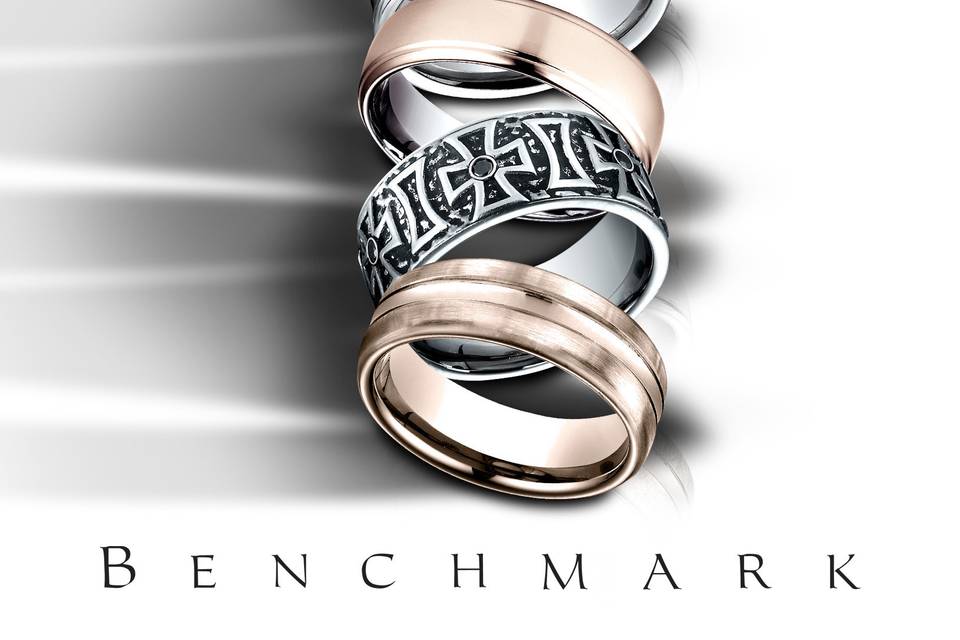 Gold, Platinum & Alternate metal rings for him.