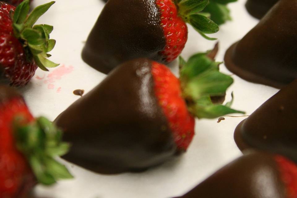 Strawberry chocolates