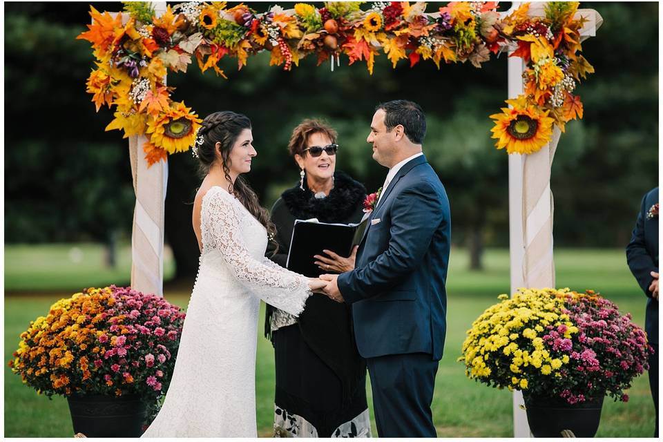 At the altar